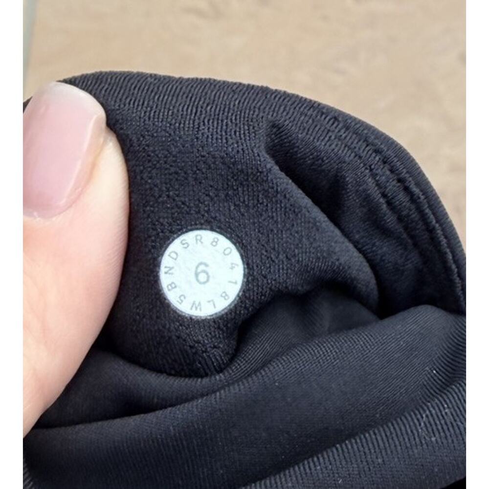 LULULEMON Black Wunder Under High-Rise Tight *Mesh 28" Active Leggings Size 6 - Picture 7 of 7